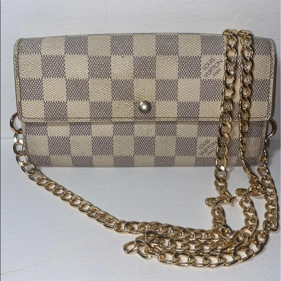 SOLDAuthentic Louis Vuitton Damier Azur Sarah Wallet - Picture 13 of 13